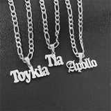 Chain Name Necklaces Personalized Jewelry Nameplate Choker Necklace