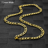 Stainless Steel Necklaces Link Men Women Chains Fancy Christmas