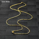 Stainless Steel Necklaces Link Men Women Chains Fancy Christmas
