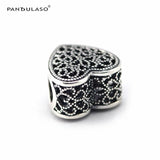 Sterling Silver Heart Beads for Jewelry Making DIY Charms
