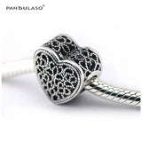 Sterling Silver Heart Beads for Jewelry Making DIY Charms