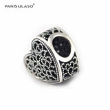 Sterling Silver Heart Beads for Jewelry Making DIY Charms