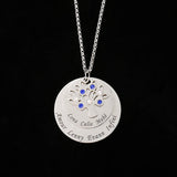 Family Tree Pendant Necklace with Birthstones YP2548
