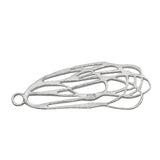 Leaf Filigree Findings Pendants 925 Sterling Silver Jewelry