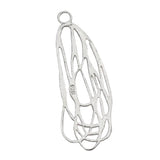 Leaf Filigree Findings Pendants 925 Sterling Silver Jewelry