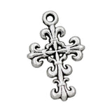 Filigree Flower Cross Charm Beads 35pcs DIY Jewelry Pendants L414