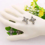 Heart Cross Religious Spacer Charm Beads Pendants Alloy Jewelry L425