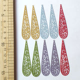 Hollow Copper Flower DIY Earrings Jewelry Components