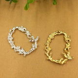 Metal Bird & Flower Charms for Women Earrings