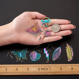 Filigree Pendants Dangle Charm Earring Hooks Jump Rings Set