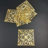 Filigree Square Connectors for DIY Jewelry Making