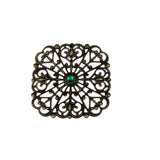 Filigree Square Connectors for DIY Jewelry Making