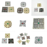 Filigree Square Connectors for DIY Jewelry Making