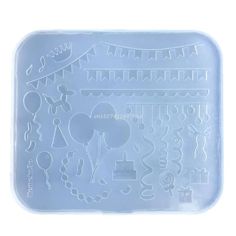 Silicone Balloon Quicksand Mold for Keyring Pendant Ornament