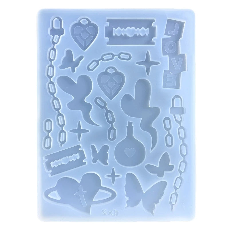 Various Symbols Silicone Mold Woman Keychain Bag Decor Mold