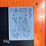 Various Symbols Silicone Mold Woman Keychain Bag Decor Mold