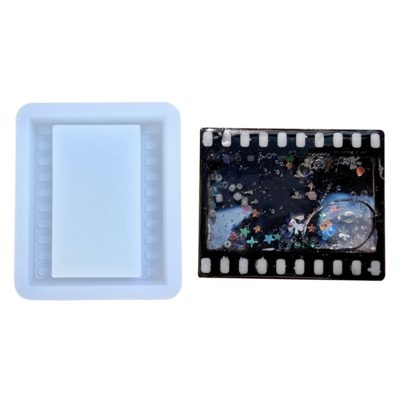 Quicksand Photo Frame Pendant Silicone Mold Resin Casting Jewelry Tool