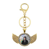 Wednesday Adams Angel Pendant Keychain Gift