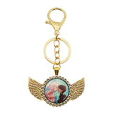 Wednesday Adams Angel Pendant Keychain Gift