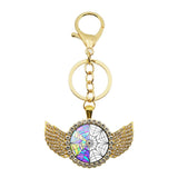 Wednesday Adams Angel Pendant Keychain Gift