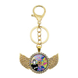 Wednesday Adams Angel Pendant Keychain Gift