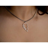 Custom Engraved Love Name Necklace Set for Men and Women
