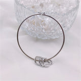 Fils Ladies Bracelet Multi-Name Love Heart Pendant Stainless Steel