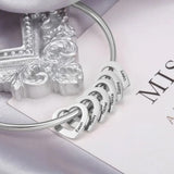 Fils Ladies Bracelet Multi-Name Love Heart Pendant Stainless Steel