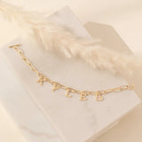 Personalized Rectangular Chain Letter Bracelet-Name Bracelet
