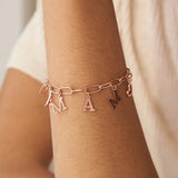 Personalized Rectangular Chain Letter Bracelet-Name Bracelet
