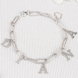 Personalized Rectangular Chain Letter Bracelet-Name Bracelet