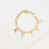 Personalized Rectangular Chain Letter Bracelet-Name Bracelet