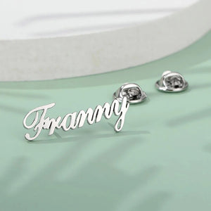 Custom Name Brooch-Personalized Label Pin-Business Logo-Personal Accessories
