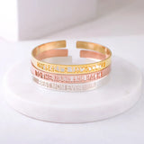 Personalized Name Cuff Bracelet-Adjustable Bangle-Summer Bracelet