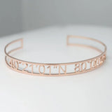 Personalized Name Cuff Bracelet-Adjustable Bangle-Summer Bracelet