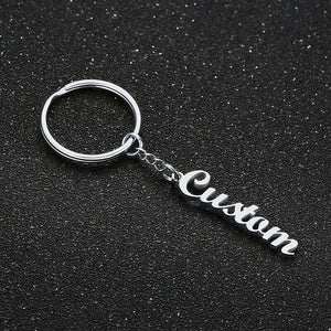 Personalized Name Keychain Ring-Minimalist Keychain-Men's Key Accessories