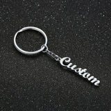 Personalized Name Keychain Ring-Minimalist Keychain-Men's Key Accessories
