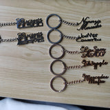 Personalized Name Keychain Ring-Minimalist Keychain-Men's Key Accessories