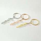 Personalized Name Keychain Ring-Minimalist Keychain-Men's Key Accessories