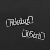 Stainless Steel Shoe Buckles-Sneakers Charm Accessories