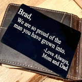 Customized Stainless Steel Wallet Card-Men's Accessory-Father's Gift