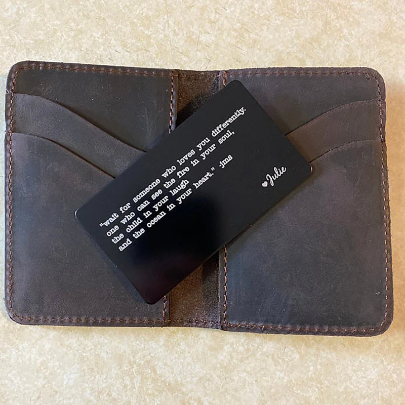 Customized Stainless Steel Wallet Card-Men's Accessory-Father's Gift