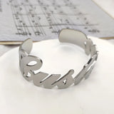 Exaggerated Punk Stainless Steel Bangle Bracelet