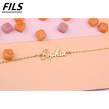 Personalized Name Bracelet For Women Stainless Steel Adjustable Chain