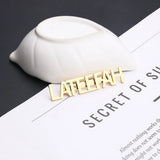 Personalized Name Brooch For Men Women Stainless Steel Nameplate Pins