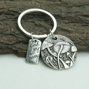 Natural Mushroom Key Chain Adventure Wanderlust