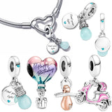 Glow-in-the-dark Lightbulb Dangle Charm for Pan Bracelet