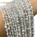 Natural Moonstone Gravel Gemstone Beads 15''