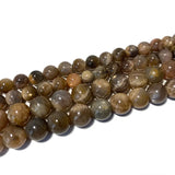 Natural Sunstone Loose Round Gem Stone Beads 4-12MM