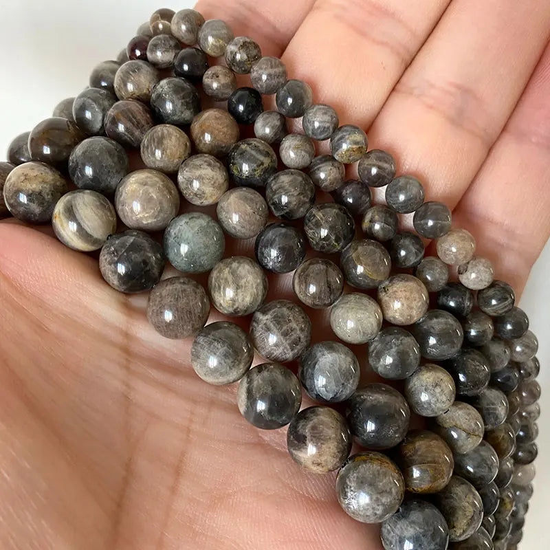 Natural Sunstone Loose Round Gem Stone Beads 4-12MM